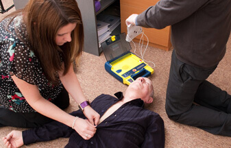 first aid at work course on site defib