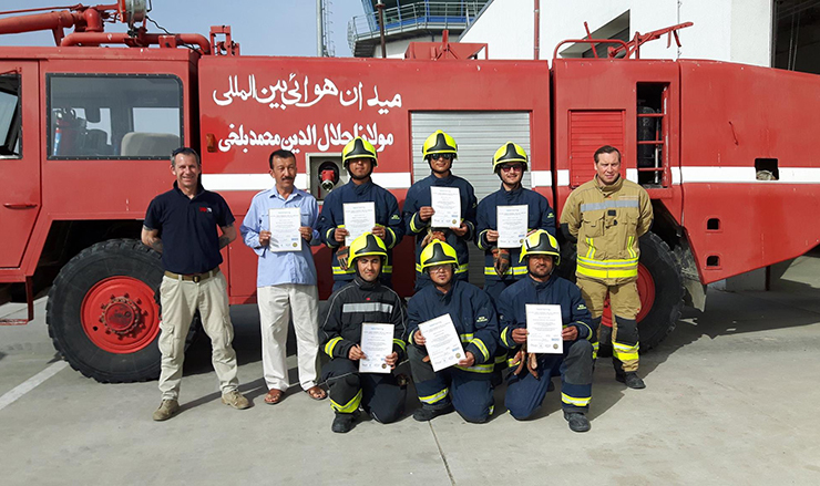 Training Firefighters in Afghanistan