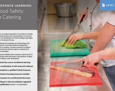 Food Safety in Catering – Distance Learning